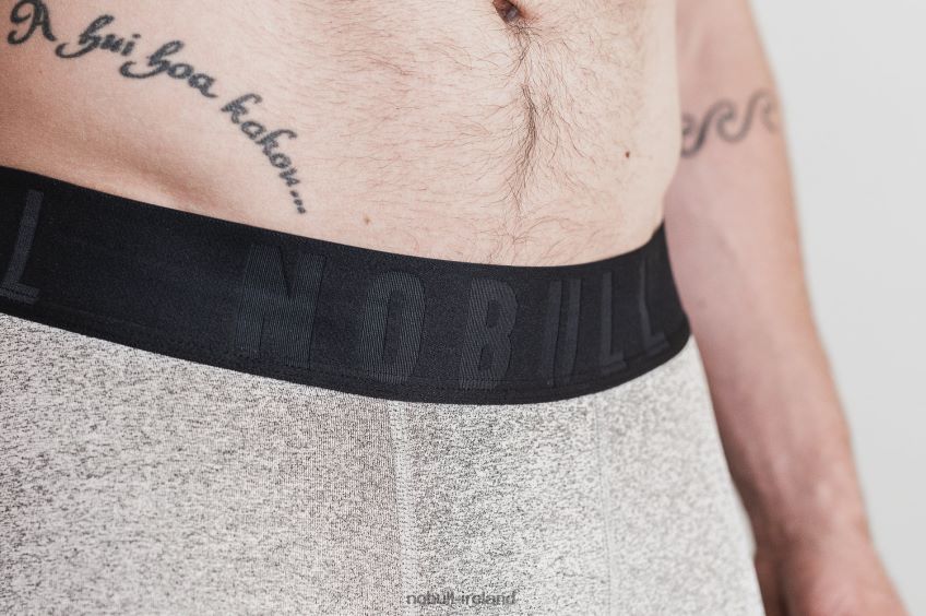 NOBULL N68P2P637Men's Compression Short 9 (Plush Heather) Bone