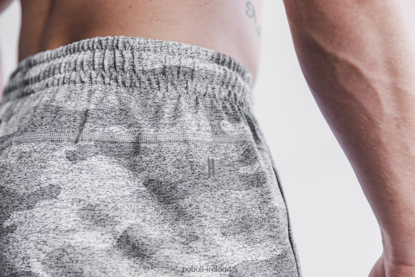 NOBULL N68P2P851Men's Lightweight Knit Short 7 (Camo) White