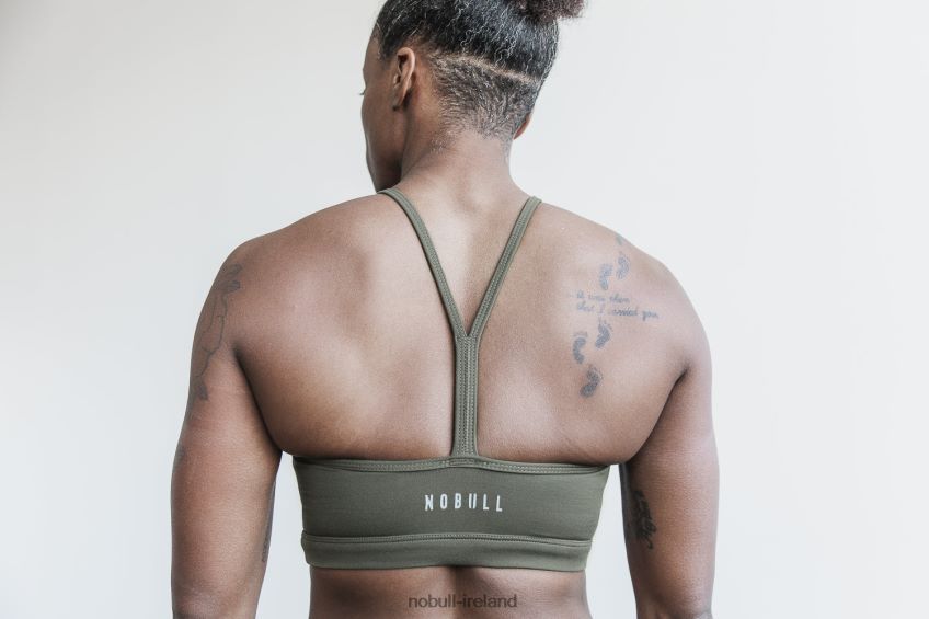 NOBULL N68P2P1875Halter Sports Bra (Matte) Dark