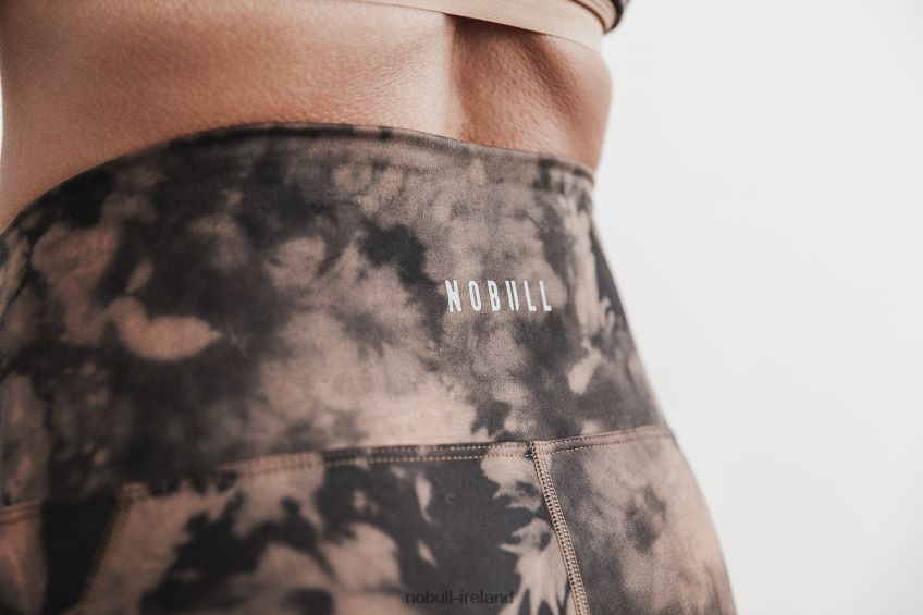 NOBULL N68P2P2045High-Rise 7/8 Pocket Tight (Tie-Dye) Toffee